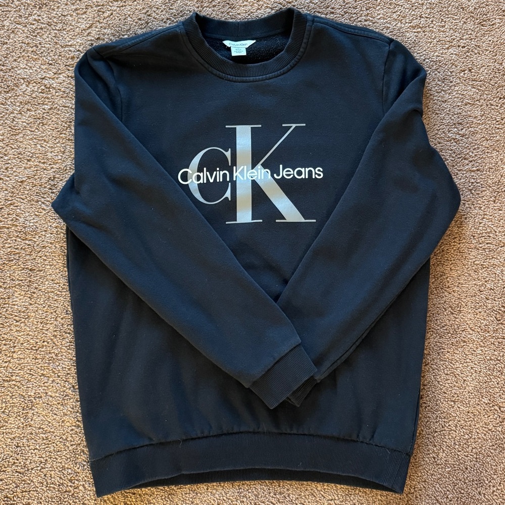 Calvin Klein Men's Black Crewneck Sweatshirt